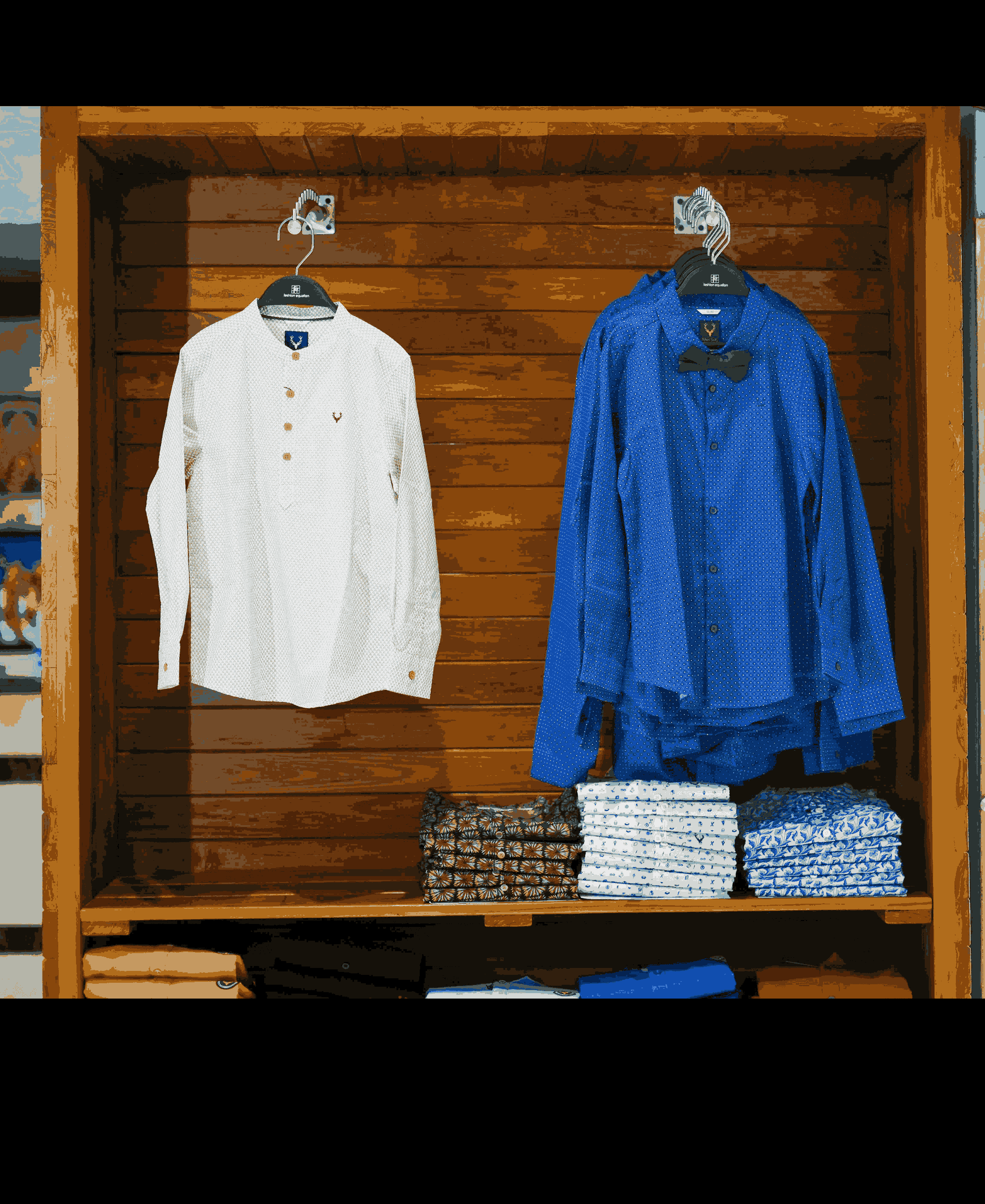 Allen Solly Blue and White T-Shirt